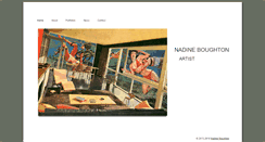 Desktop Screenshot of nadineboughton.com